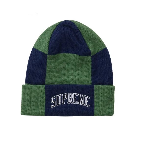 Supreme Other - FW19 Supreme Green Checkerboard Beanie